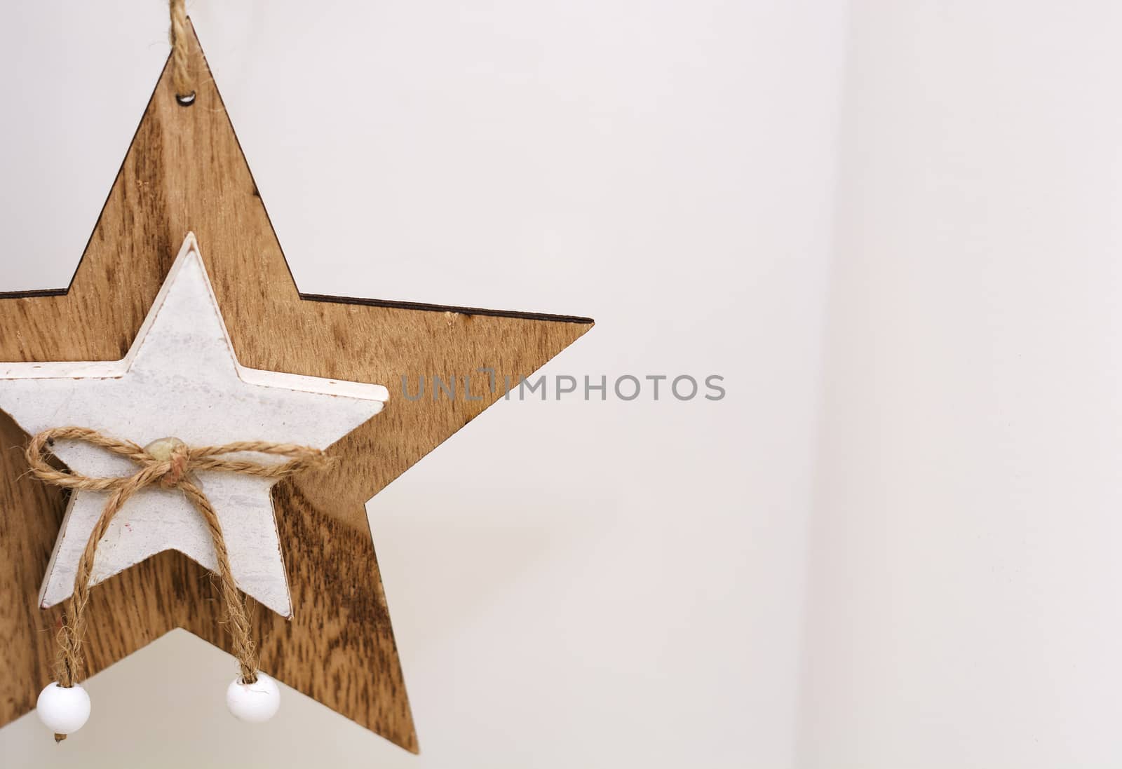 white wooden star shaped decoration by rarrarorro