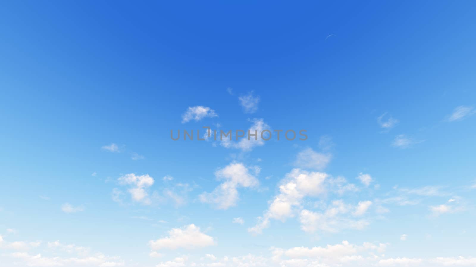 Cloudy blue sky abstract background, blue sky background with tiny clouds, 3d illustration