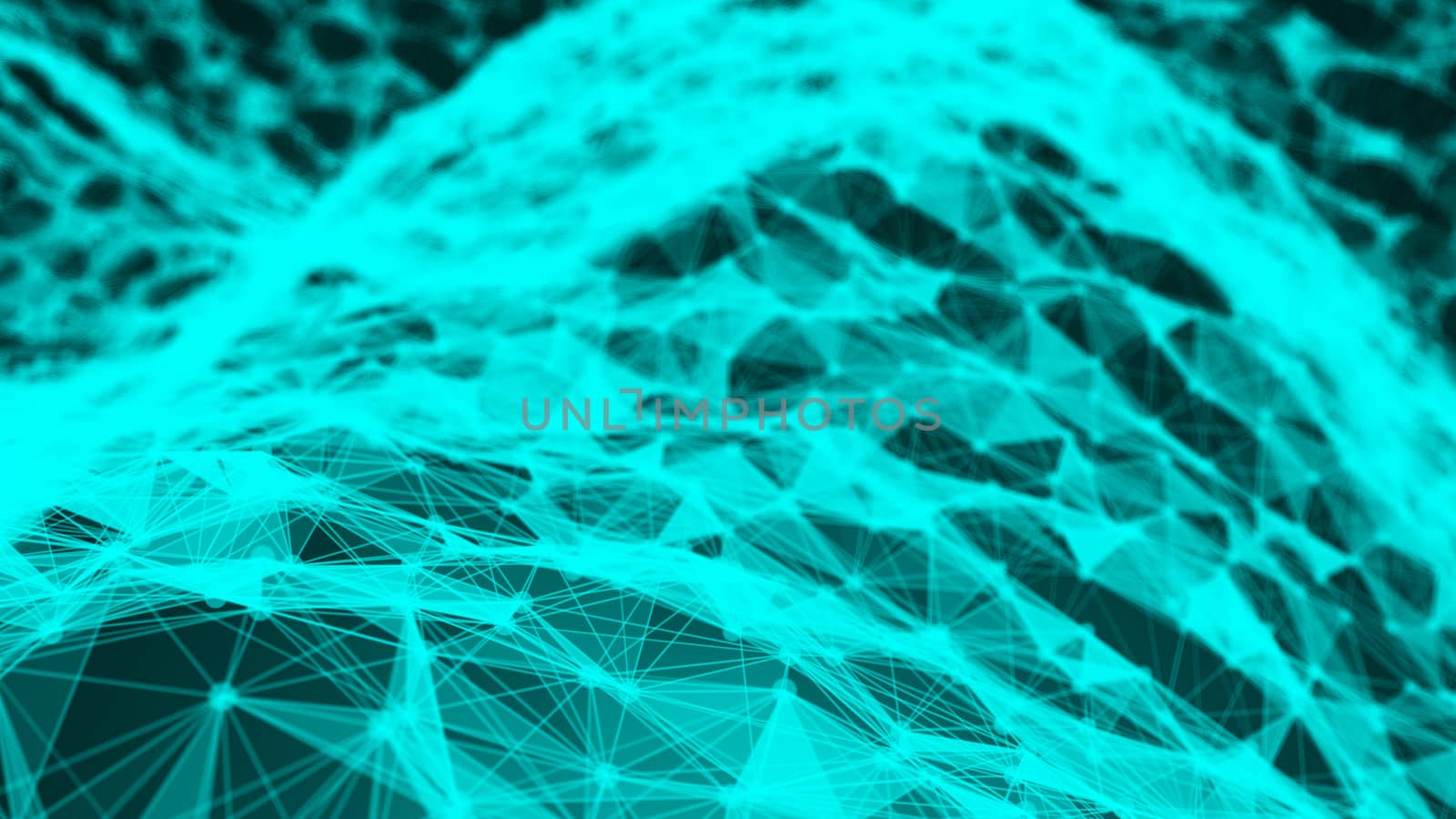 Abstract Polygonal Space Background with Connecting Dots and Lines by nolimit046