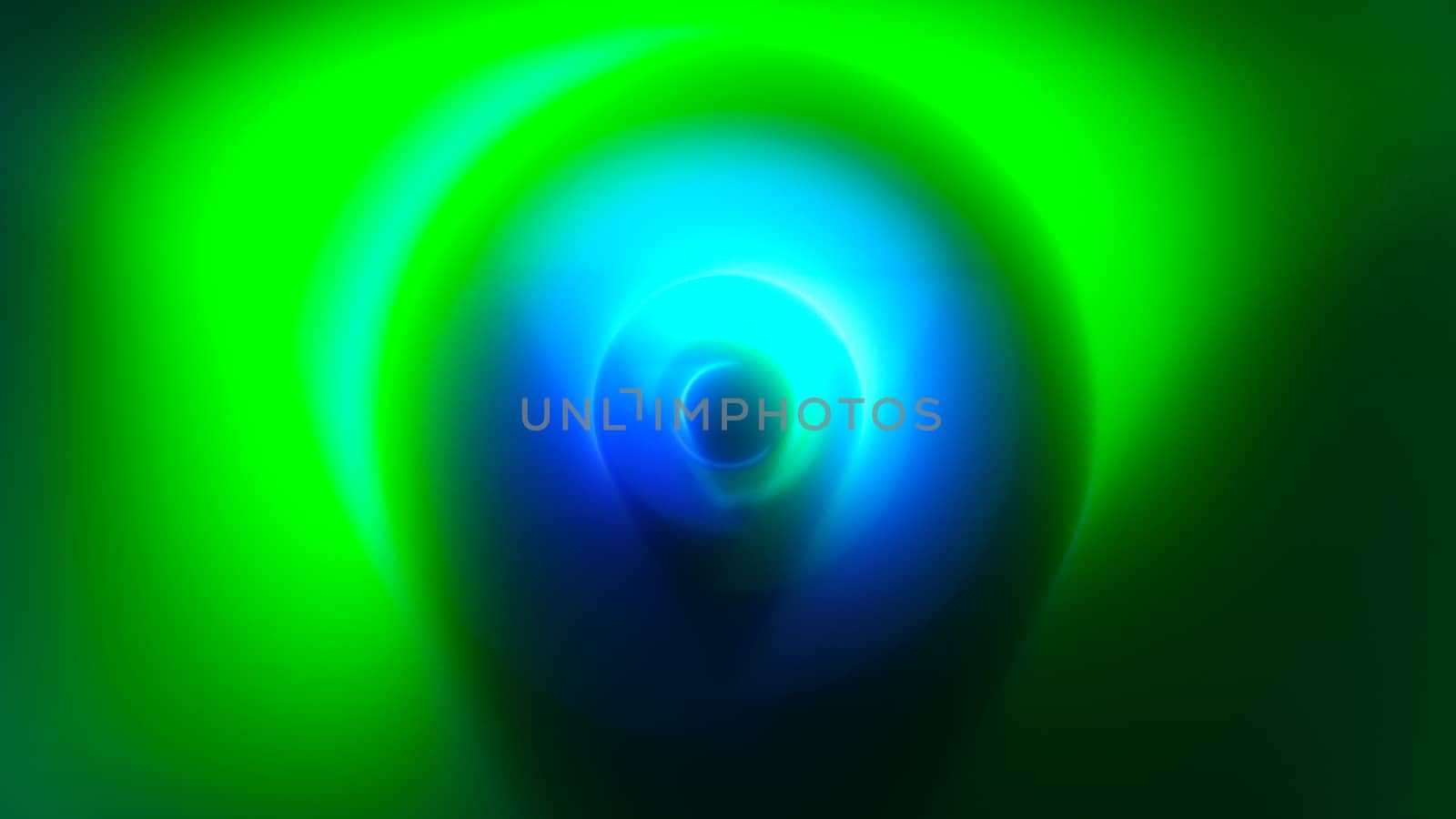 Abstract background of colorful spin radial motion blur. 3d rendering