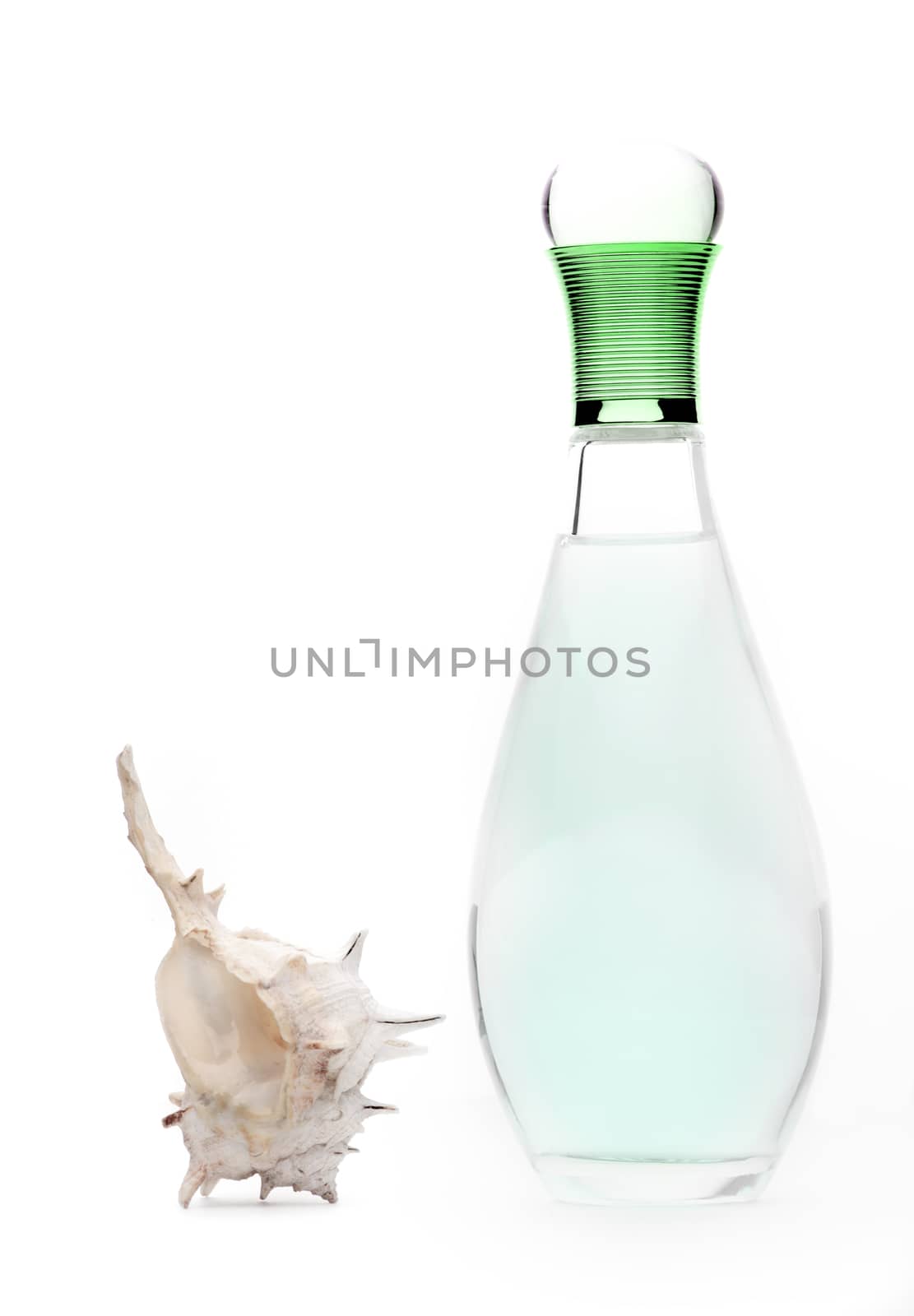 perfume bottle white background by Jonicartoon