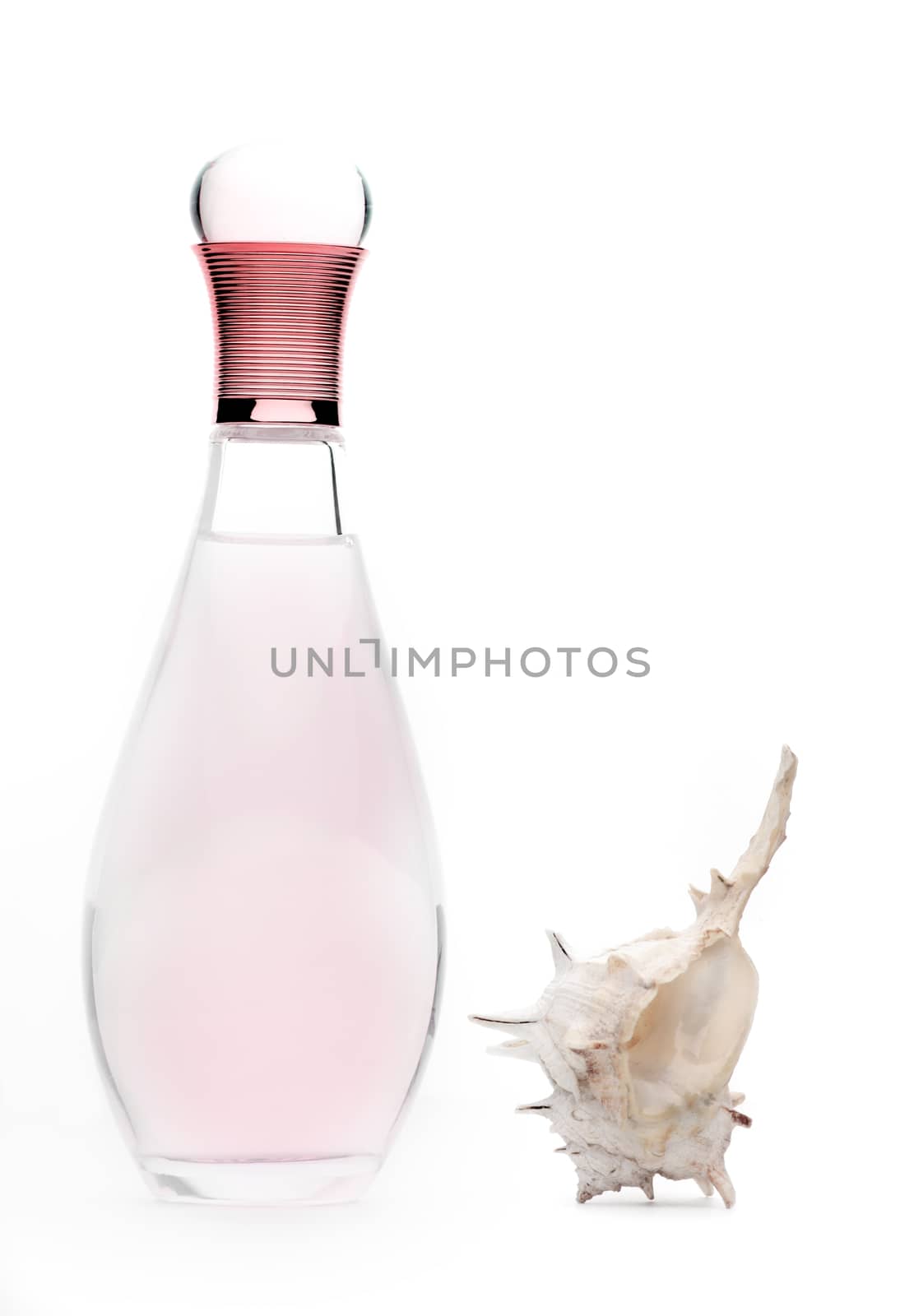 perfume bottle white background by Jonicartoon
