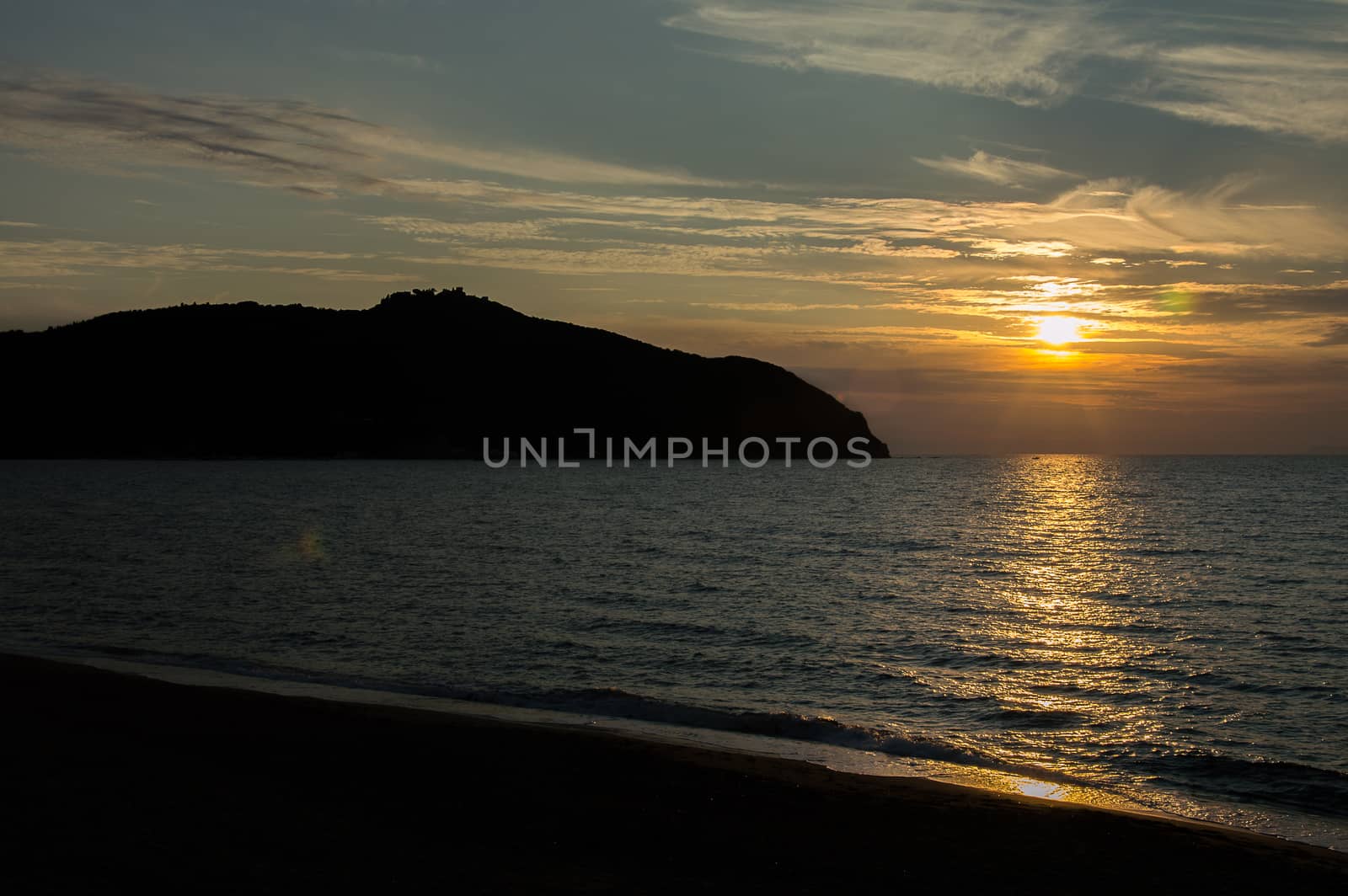 Baratti beach sunset by Faurinz