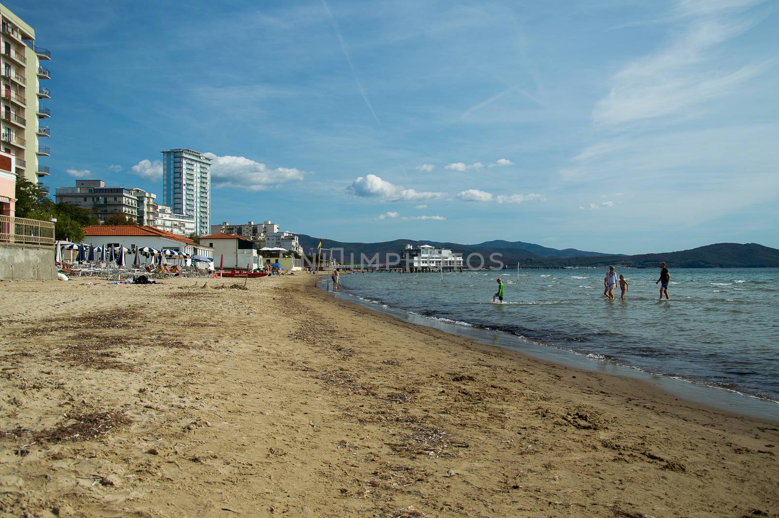 a beautiful view of the follonica beach