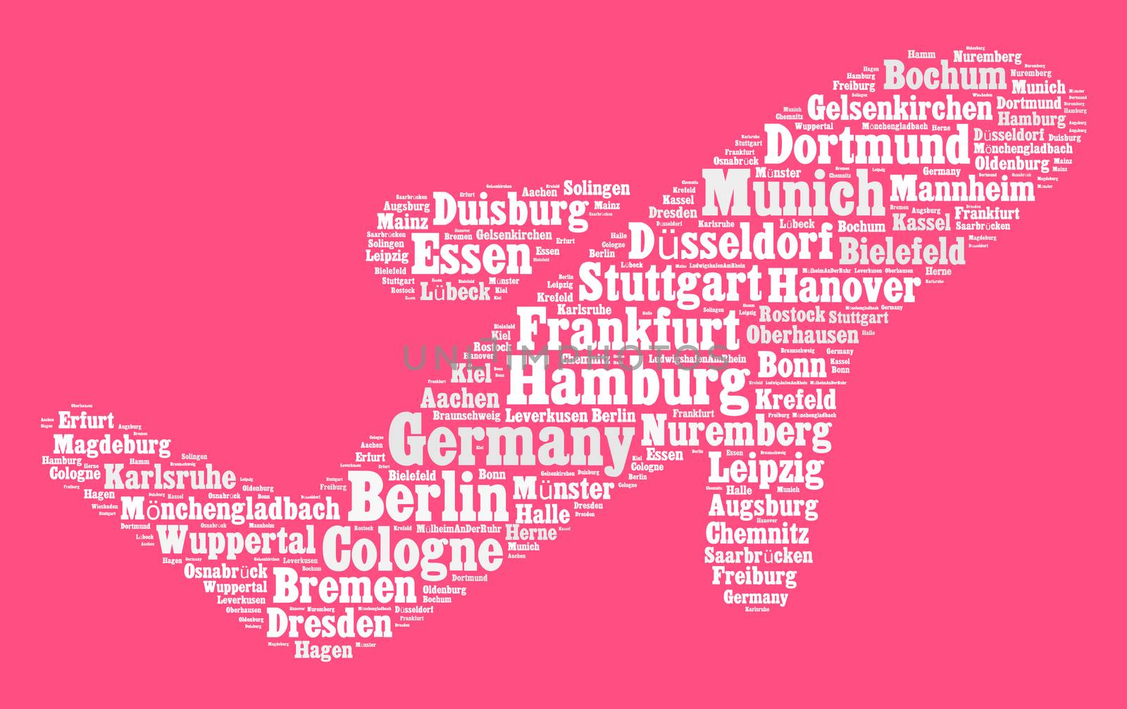 Localities in Germany by eenevski