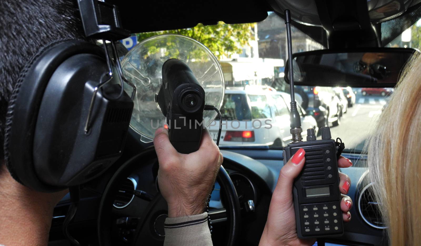 Spy agent in secret audio visual surveillance