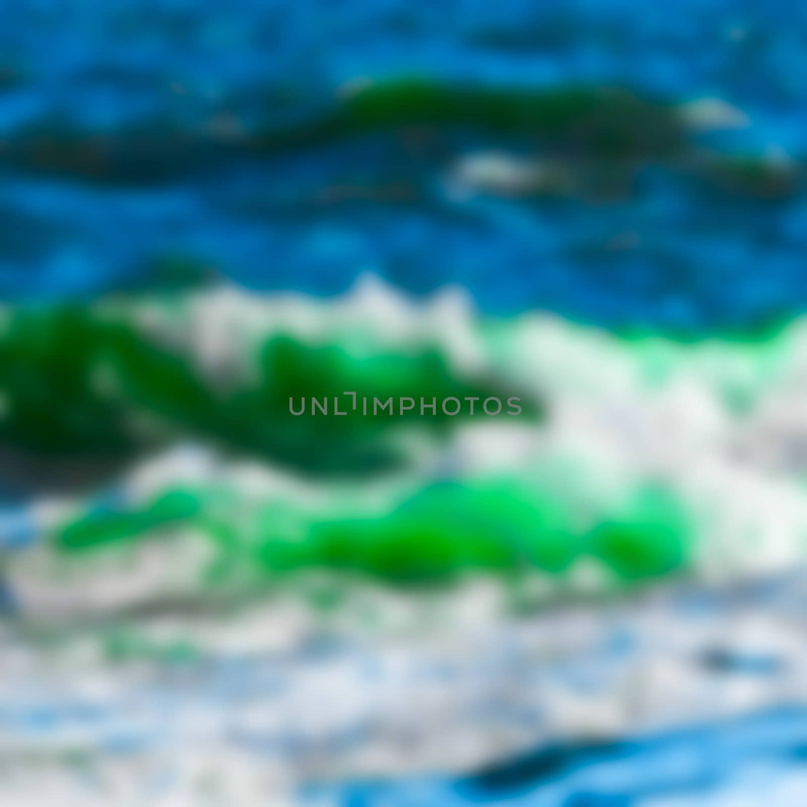 Summer ocean - soft lens bokeh image. Defocused background