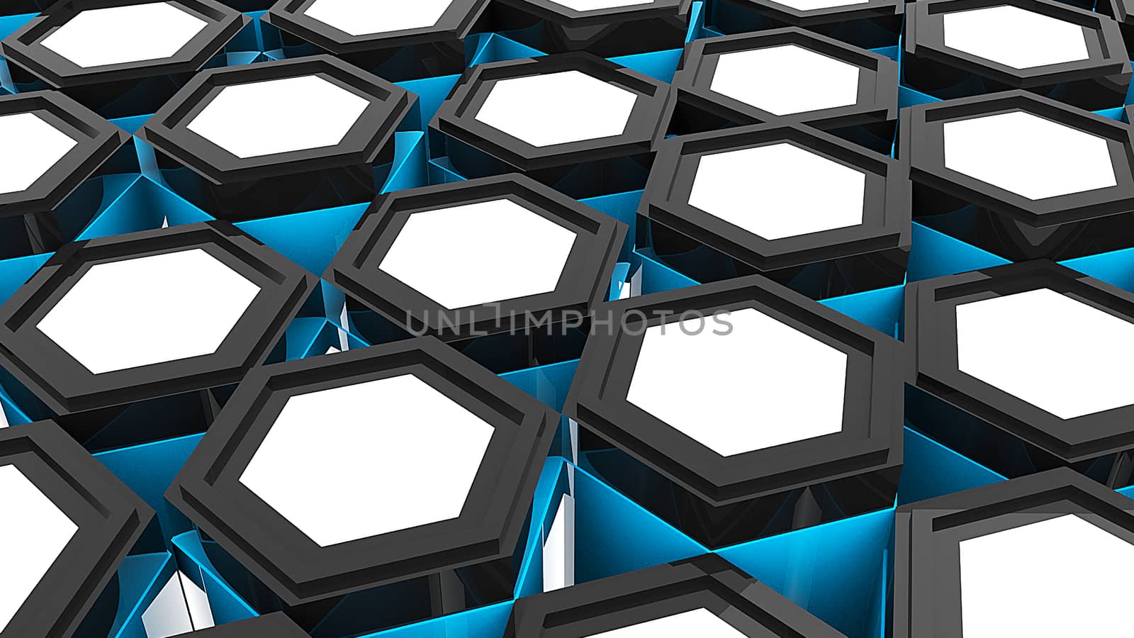 Abstract background with hexagonal. Digital illustration by nolimit046