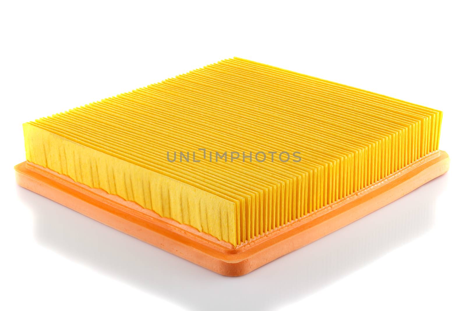 Photo engine air filter on a white background.