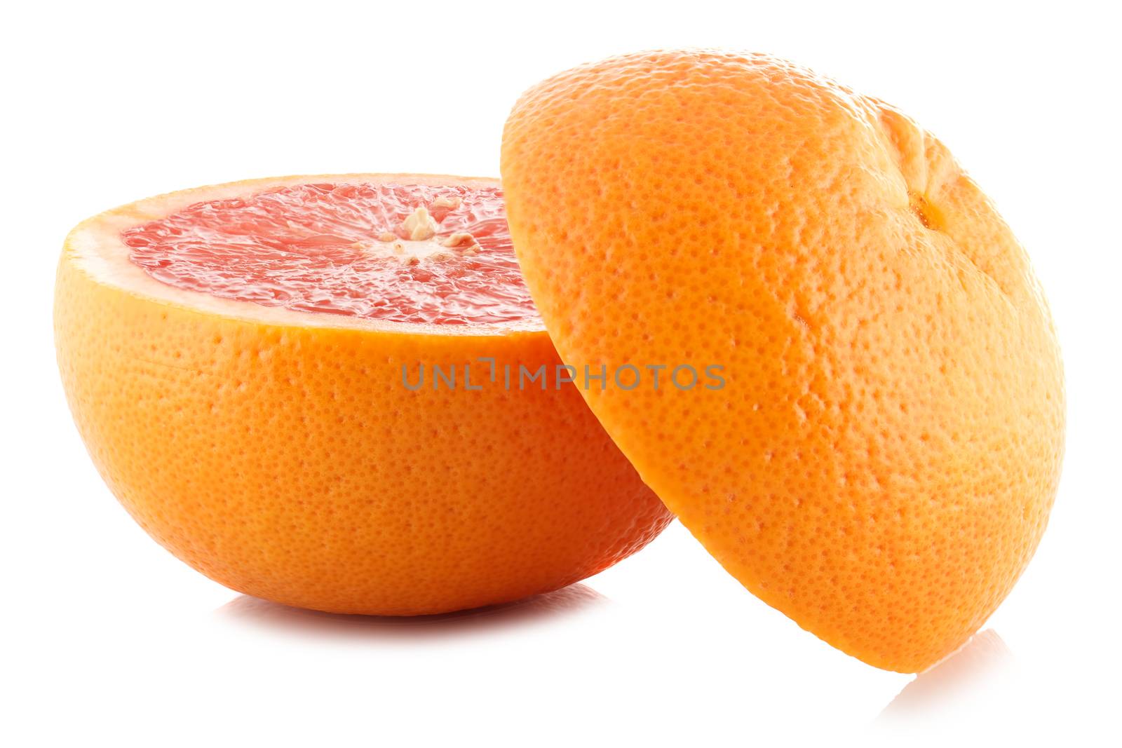 Half of fresh grapefruit by baronvsp