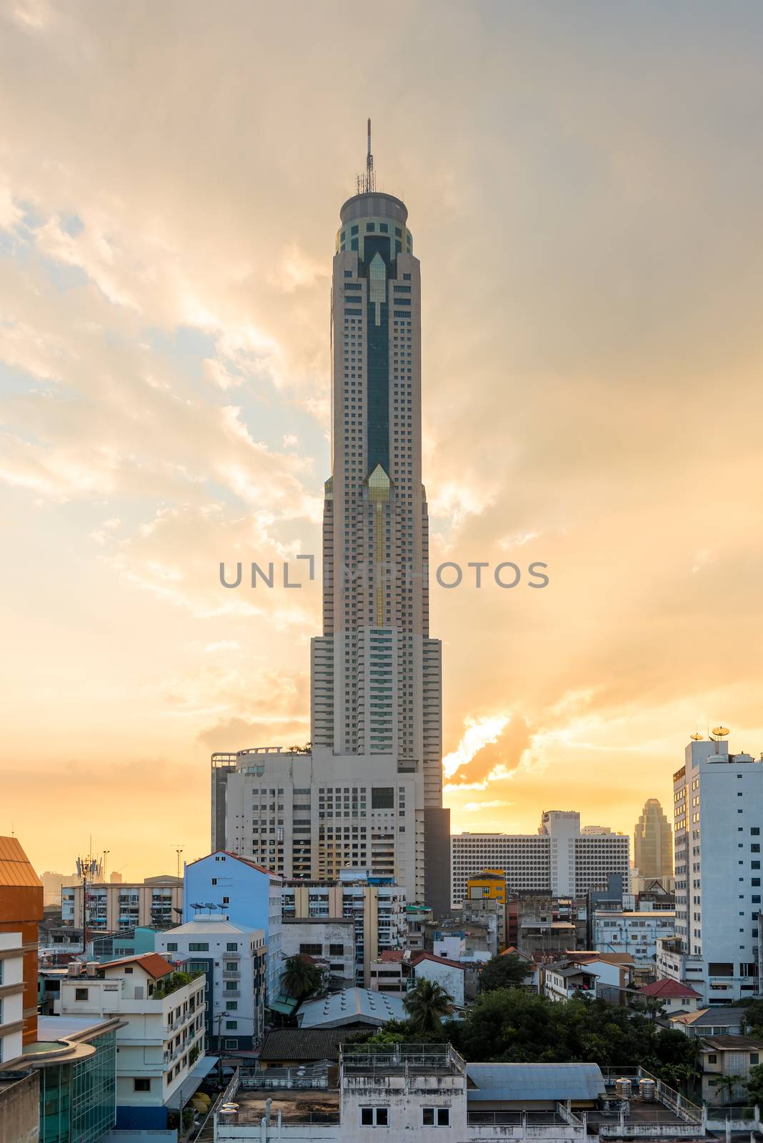 high famous skyscraper Bayok Sky in Bangkok, Thailand by kosmsos111