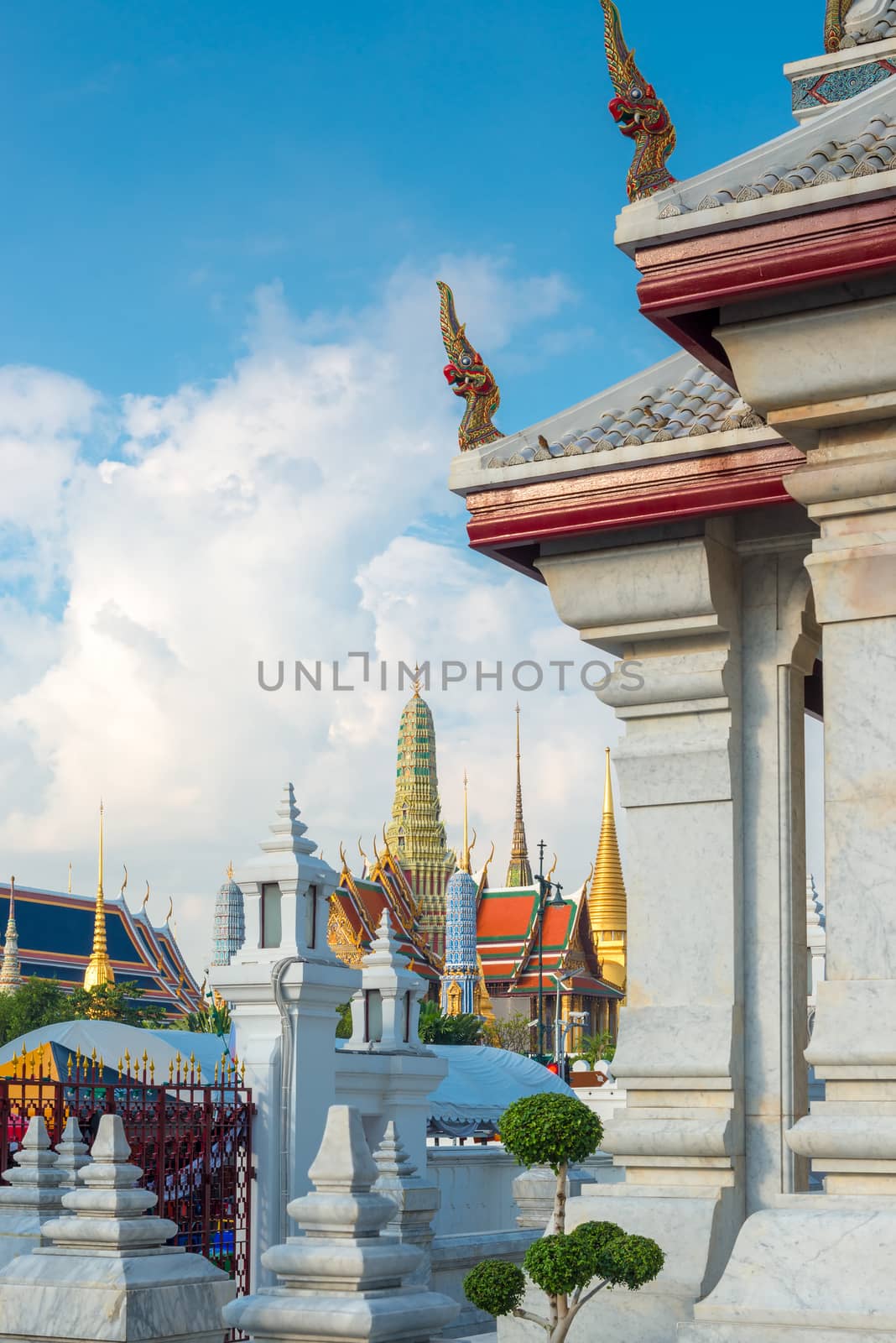 The architecture of Thailand and a view of the Royal Palace, Ban by kosmsos111