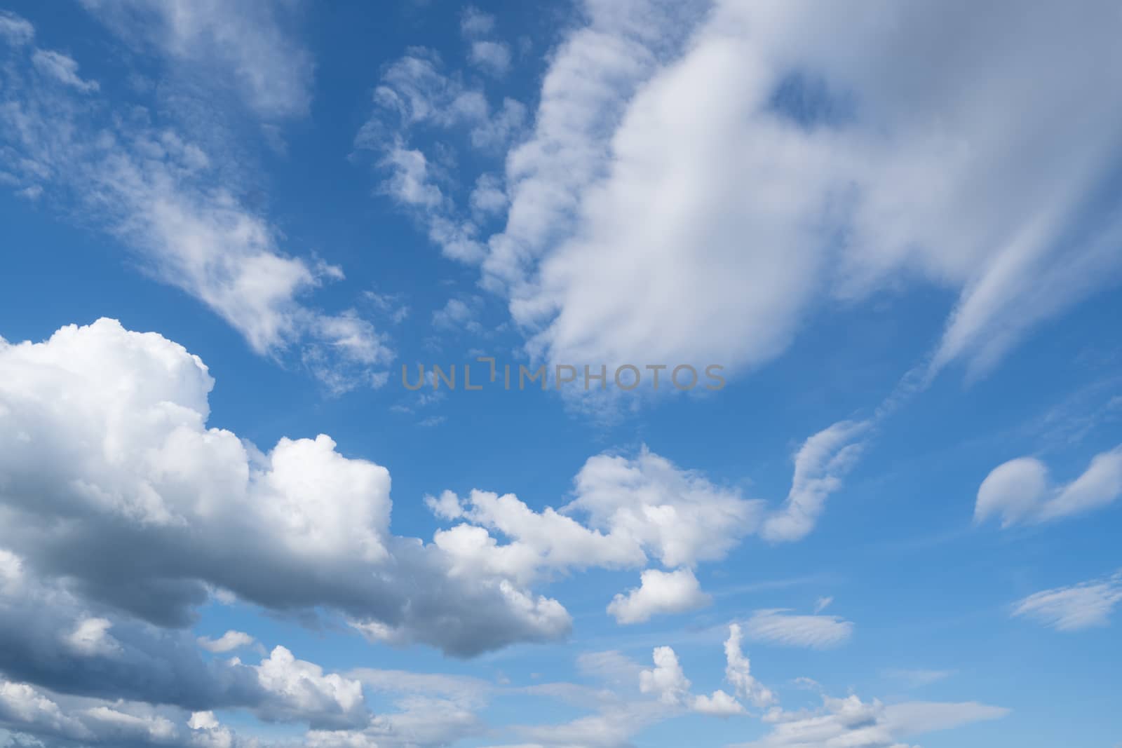 blue sky and clouds