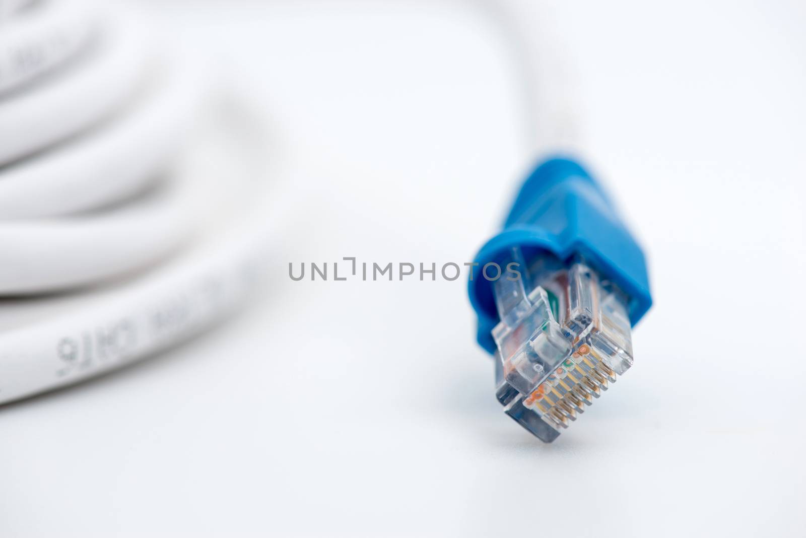 network cable on white background