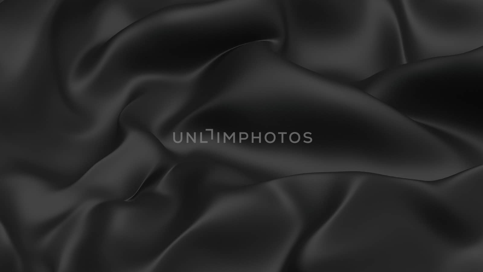 3D Illustration Abstract Black Background with Glare