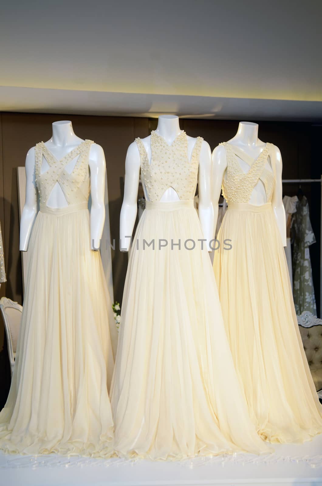 White wedding dress on doll mane ken