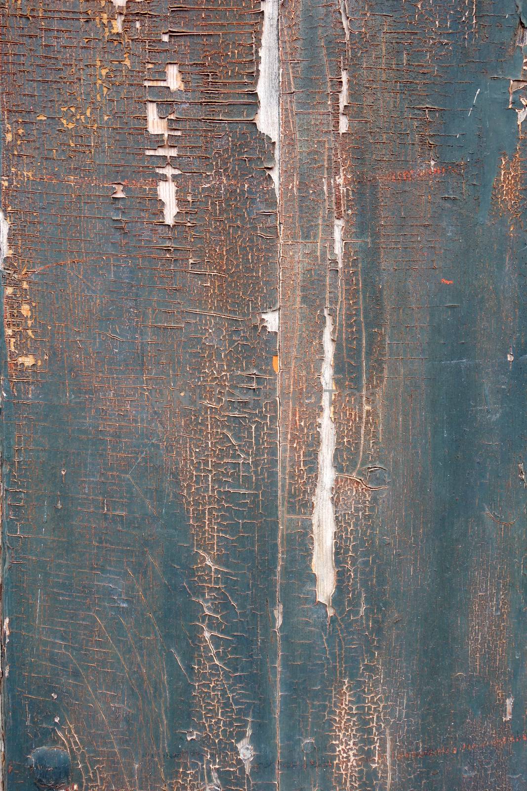 Old rusty painted wood board background texture