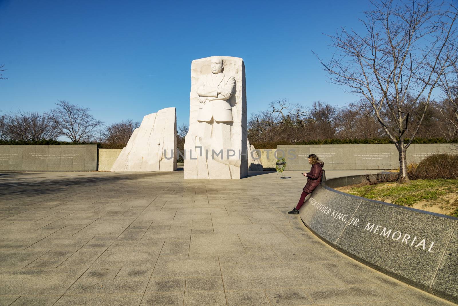 Martin Luther King Junior Memorial in Washington DC, USA