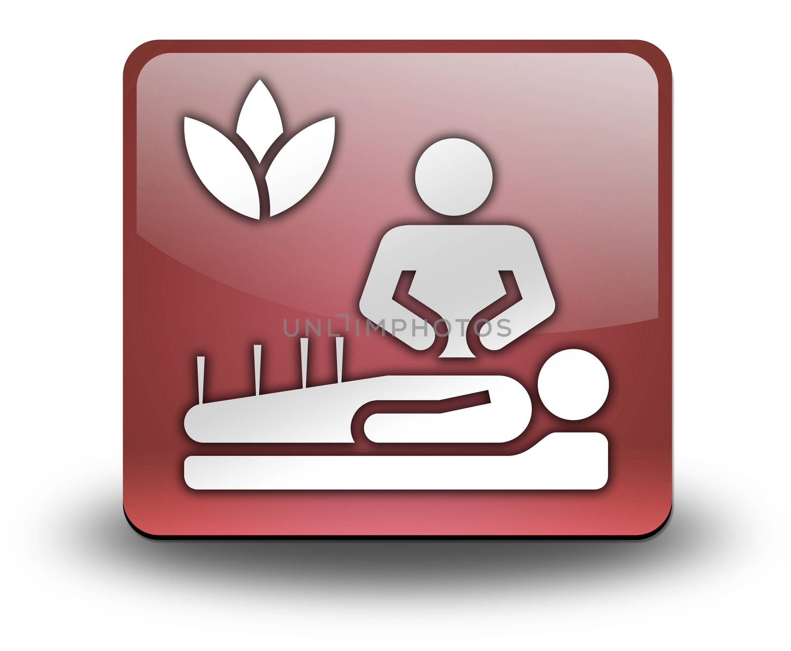 Icon, Button, Pictogram with Alternative Medicine symbol