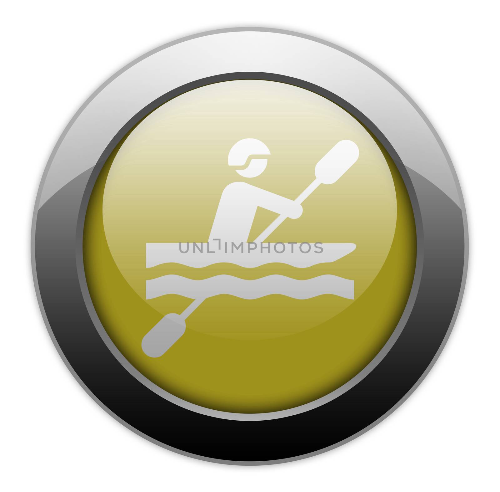 Icon, Button, Pictogram with Kayaking symbol