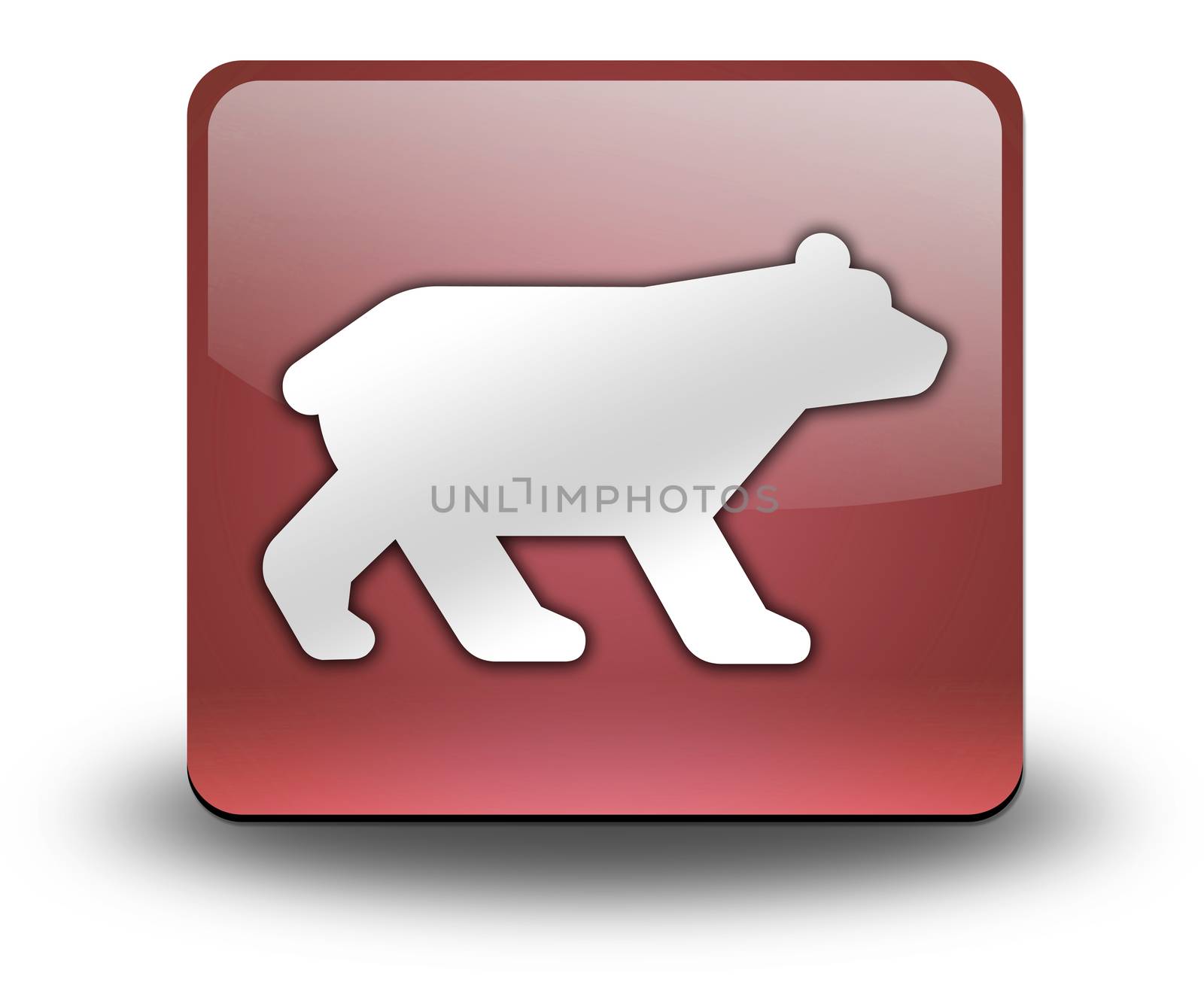 Icon, Button, Pictogram with Bear symbol