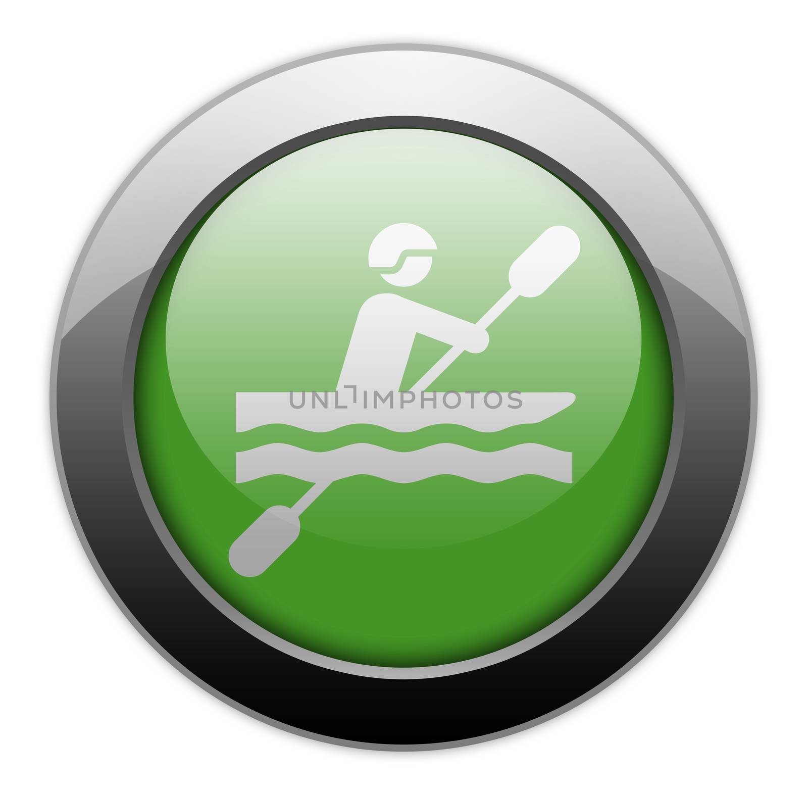 Icon, Button, Pictogram with Kayaking symbol