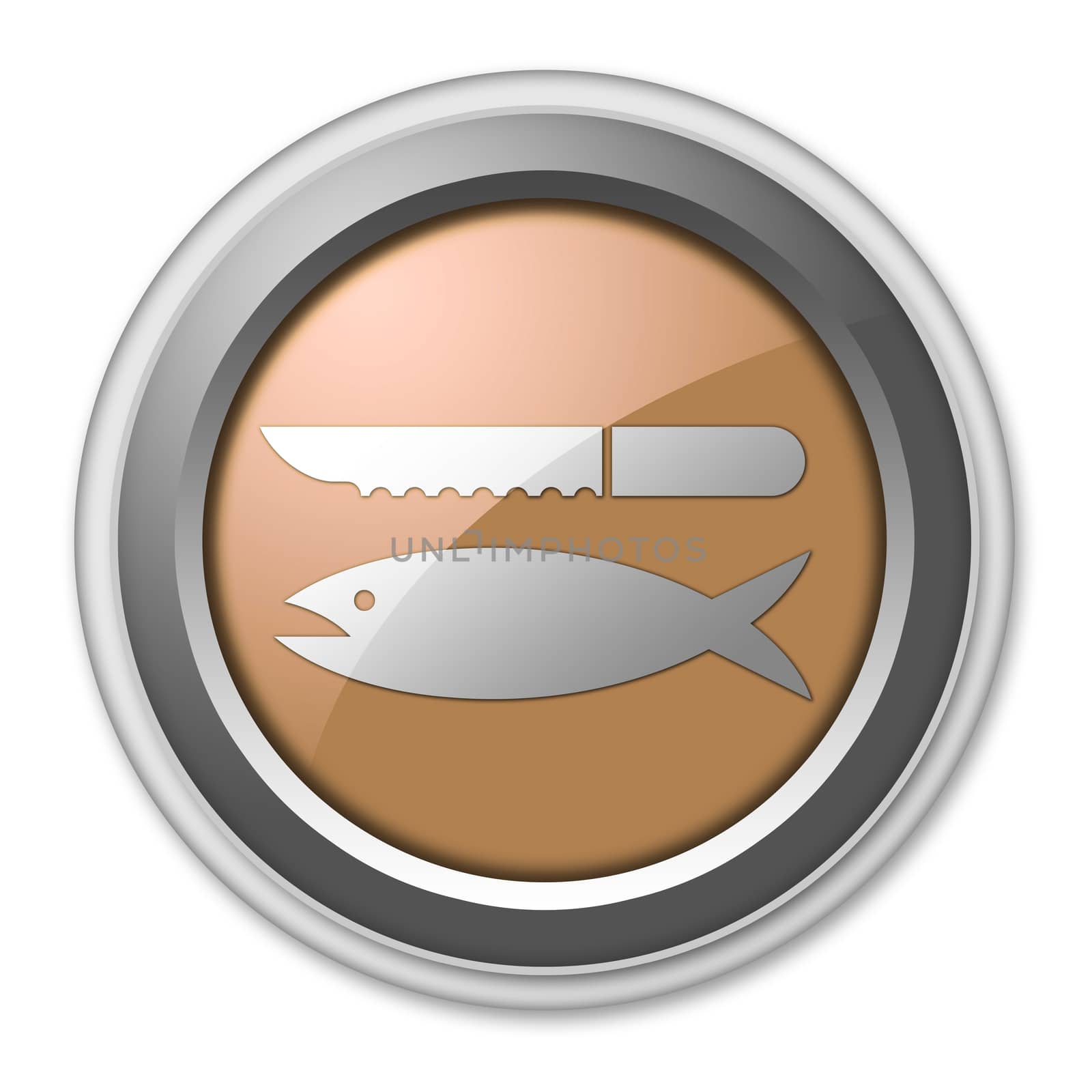 Icon, Button, Pictogram Fish Cleaning by mindscanner