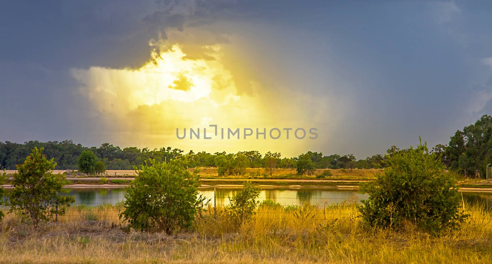 Thunderstorm in the outback at Dubbo New South Wales Australia by Makeral