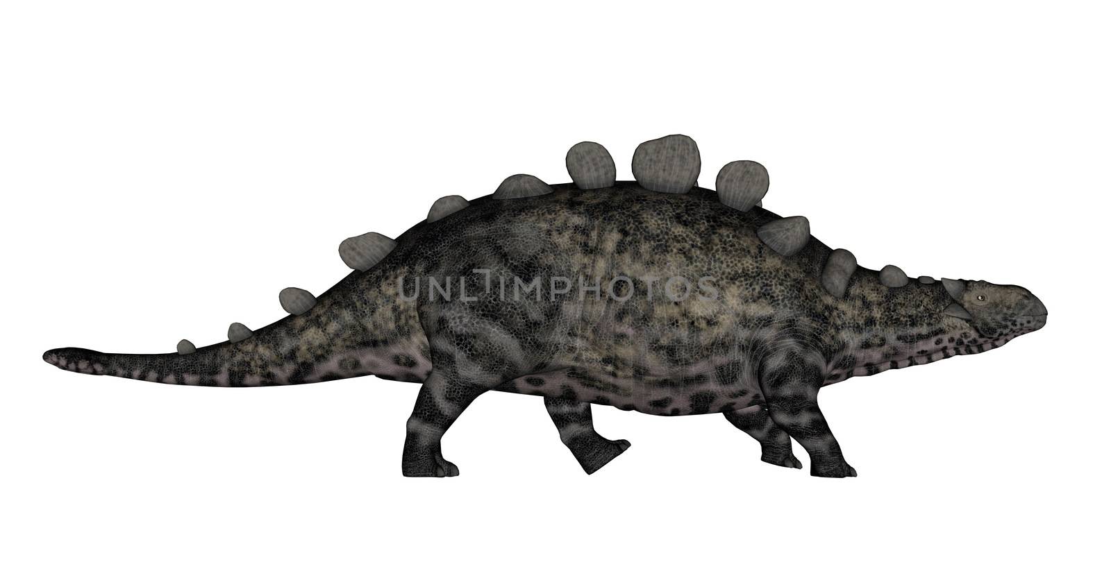 Chrichtonsaurus dinosaur walking - 3D render by Elenaphotos21