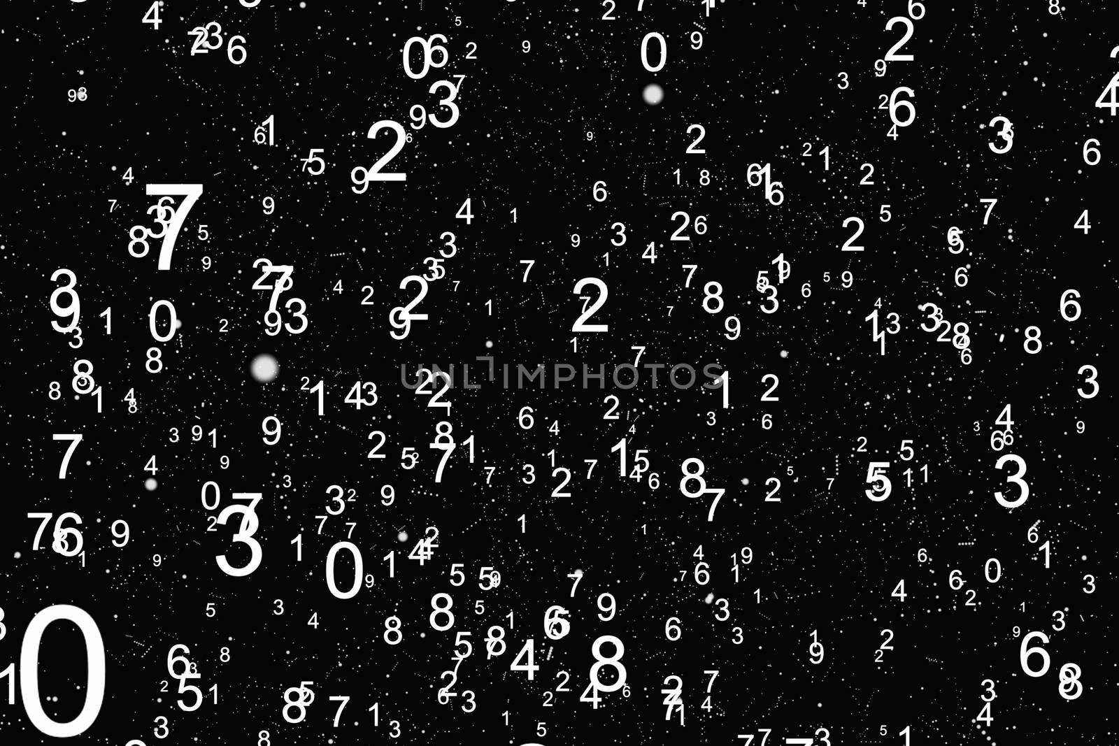 Abstract math number background by cherezoff
