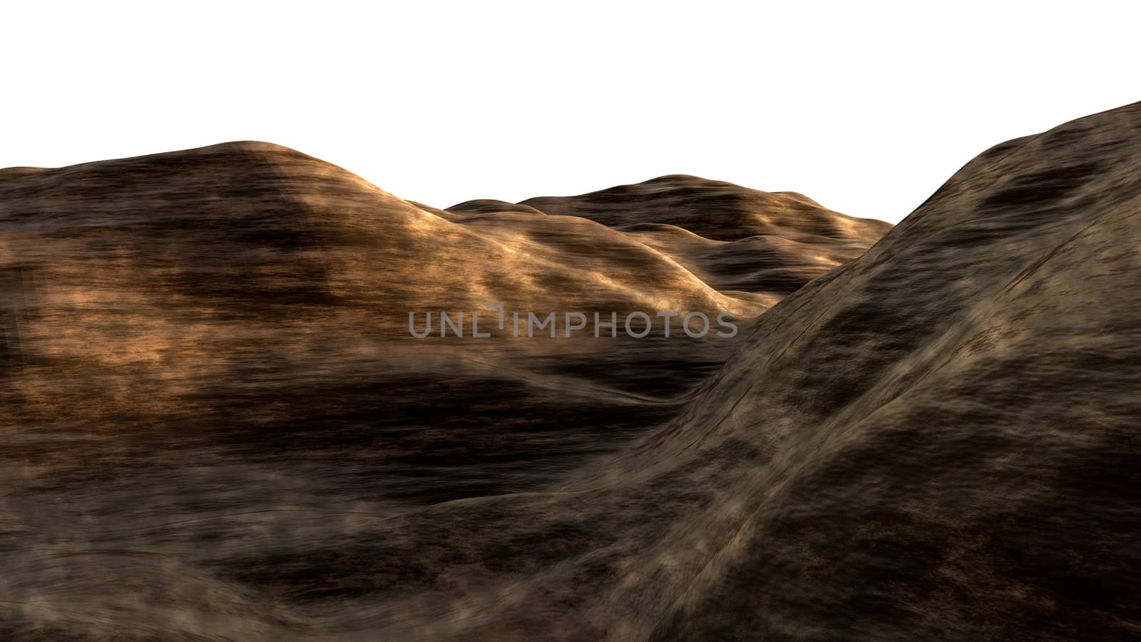 Isolated background of brown clay soil by cherezoff