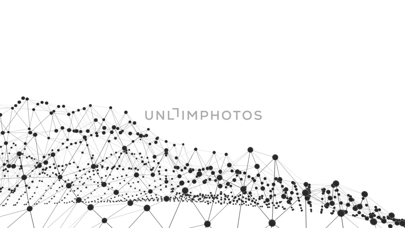 Concept of Network or Internet Communication. 3d illustration. White background