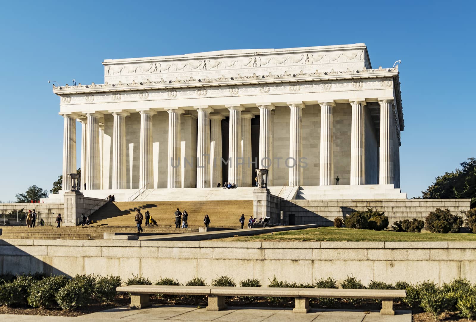 The Lincoln Memorial in Washington, DC. by edella