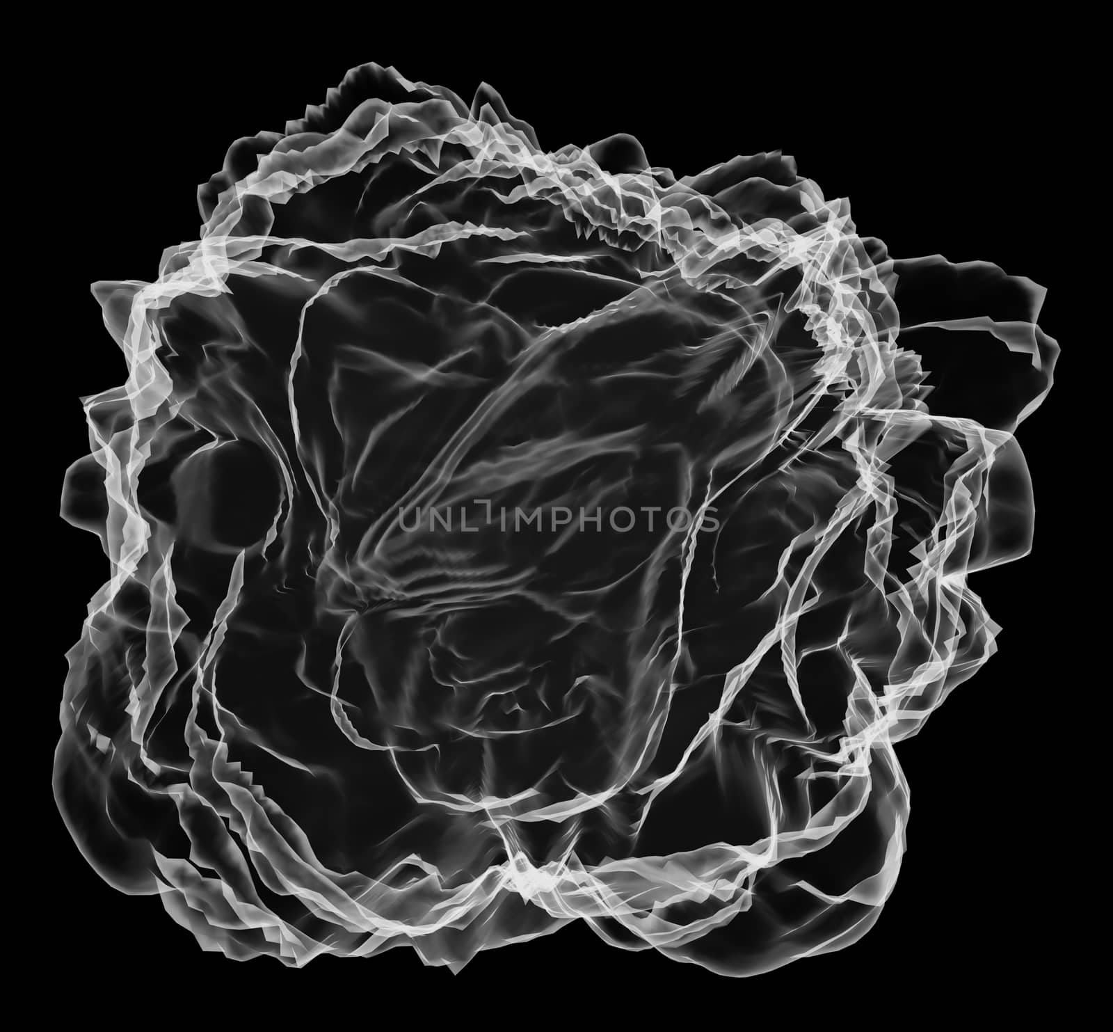 Abstract mesh on dark background. X-ray image by cherezoff