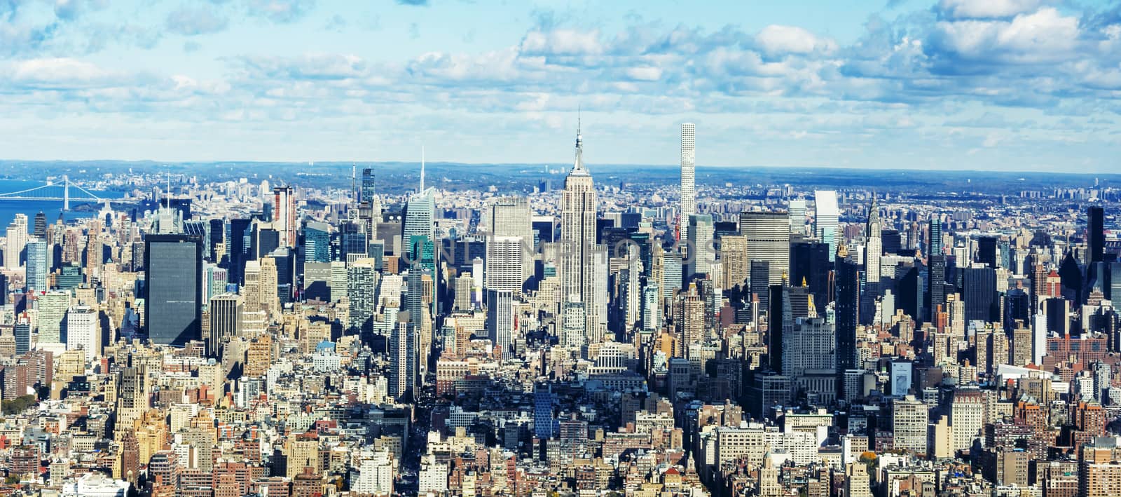 Panoramic view of Manhattan, New York