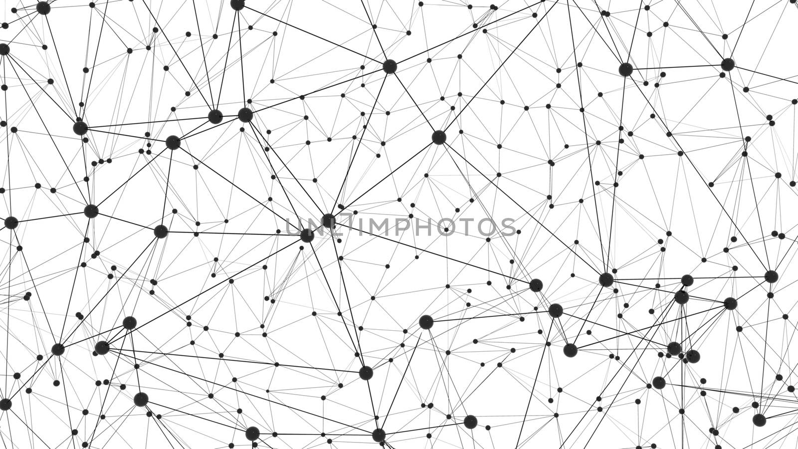 Global network connections with points and lines by cherezoff