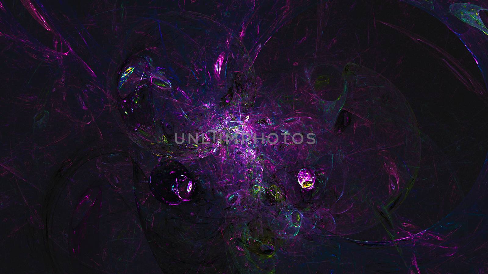 Abstract fractal light background. Digital 3d rendering backdrop. 8K resolution