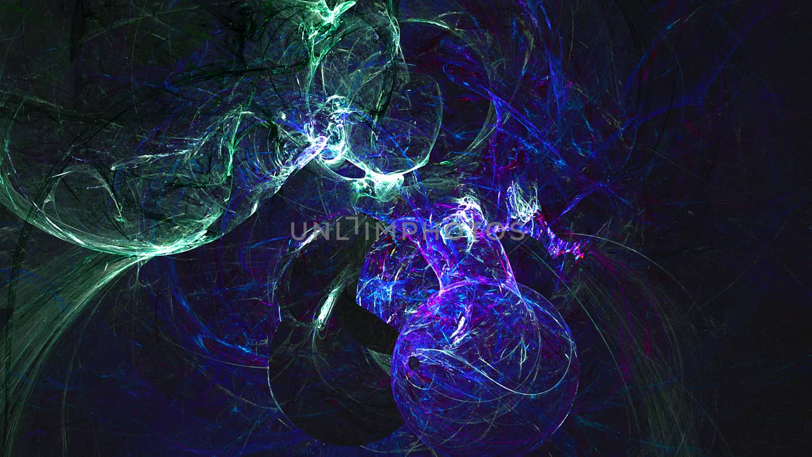 Abstract fractal light background. Digital 3d rendering backdrop. 8K resolution