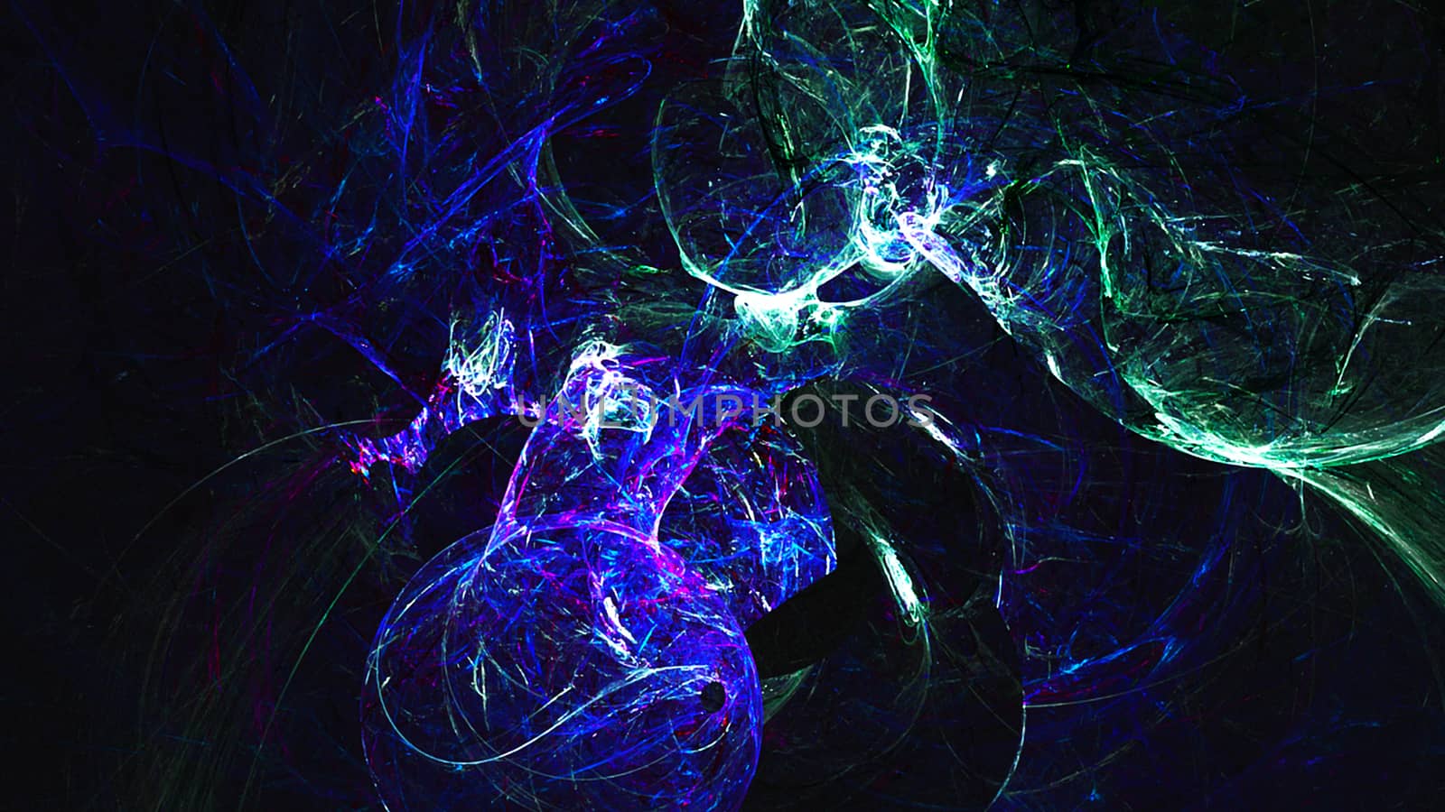 Abstract fractal light background. Digital 3d rendering backdrop. 8K resolution