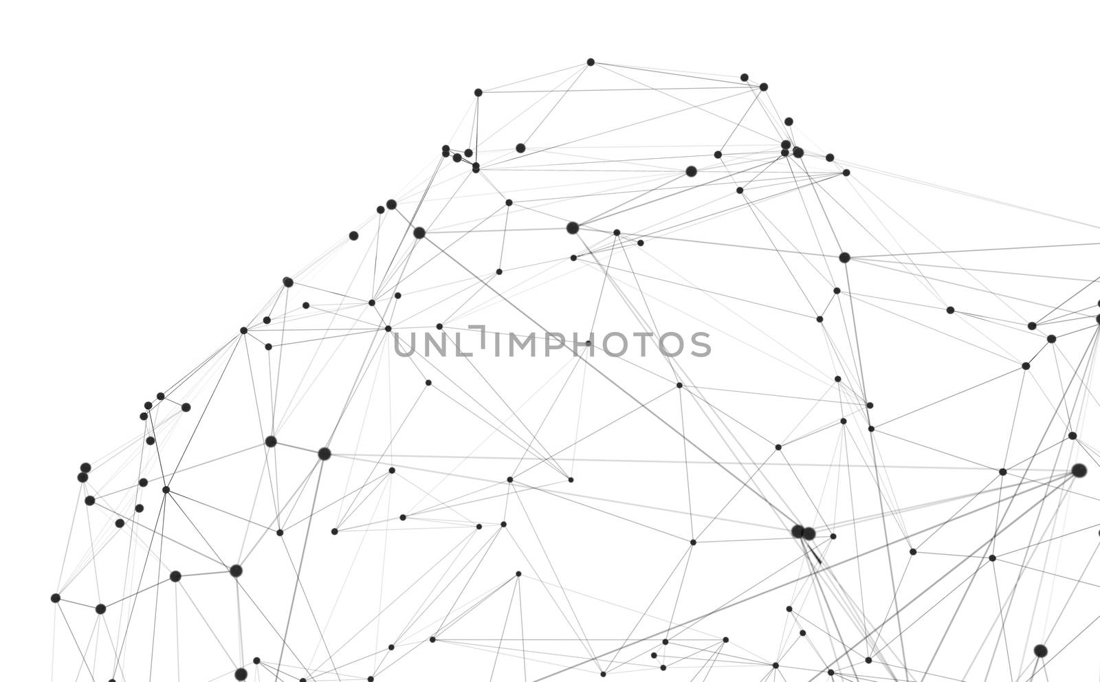 Concept of Network or Internet Communication. 3d illustration. White background