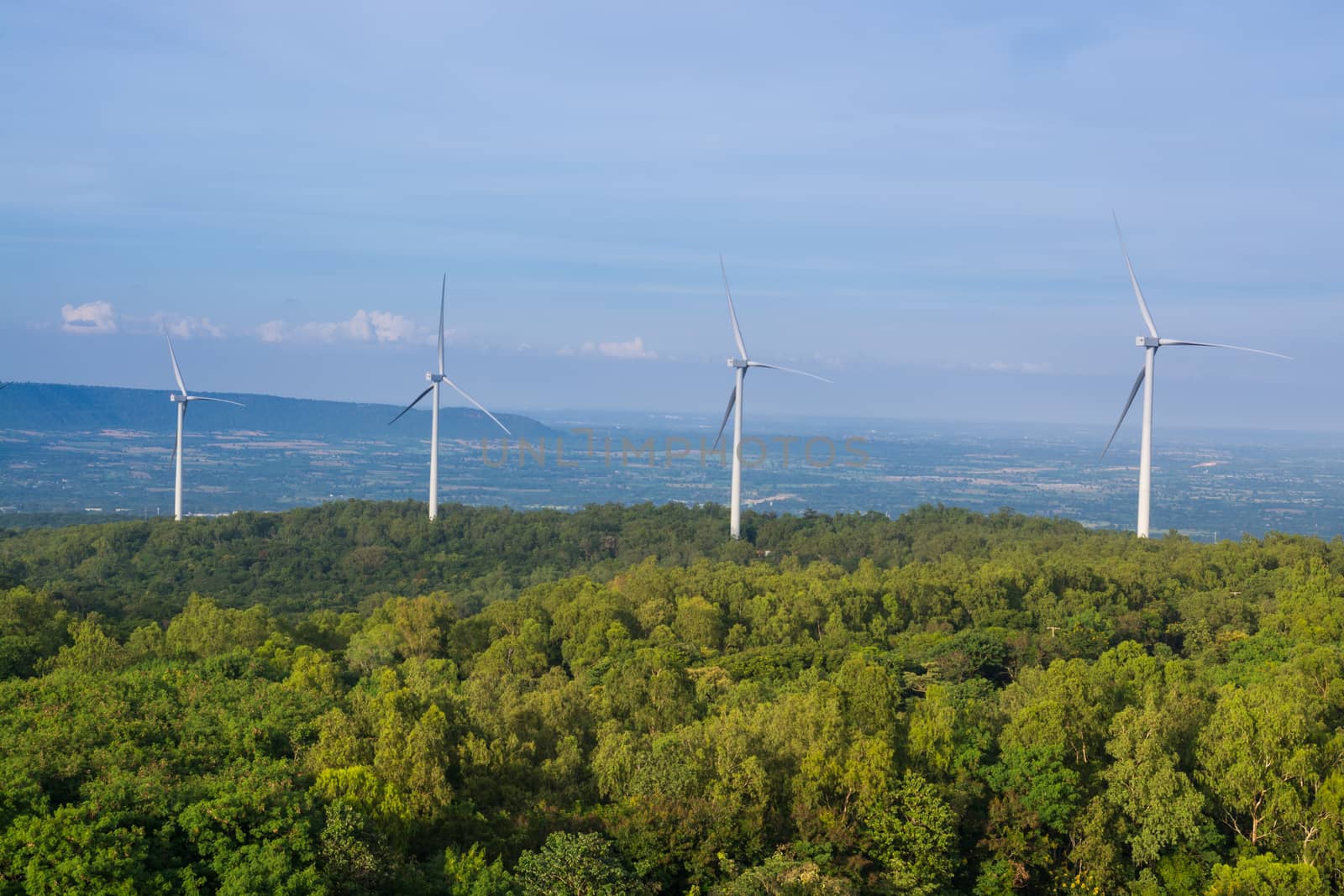 Wind Turbine Power Generator in WindPower Field by thampapon