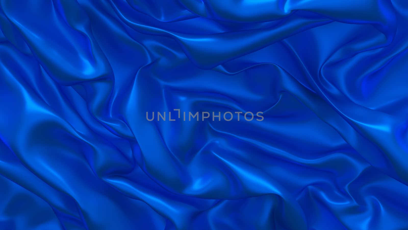 3D Illustration Abstract Black Background with Glare and with the Blue