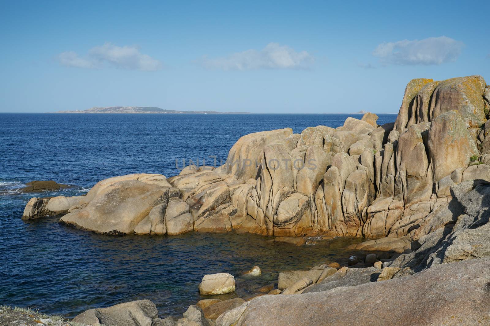 Beautiful landscape of Galicia, coastline close to O Grove, Spain, Europe