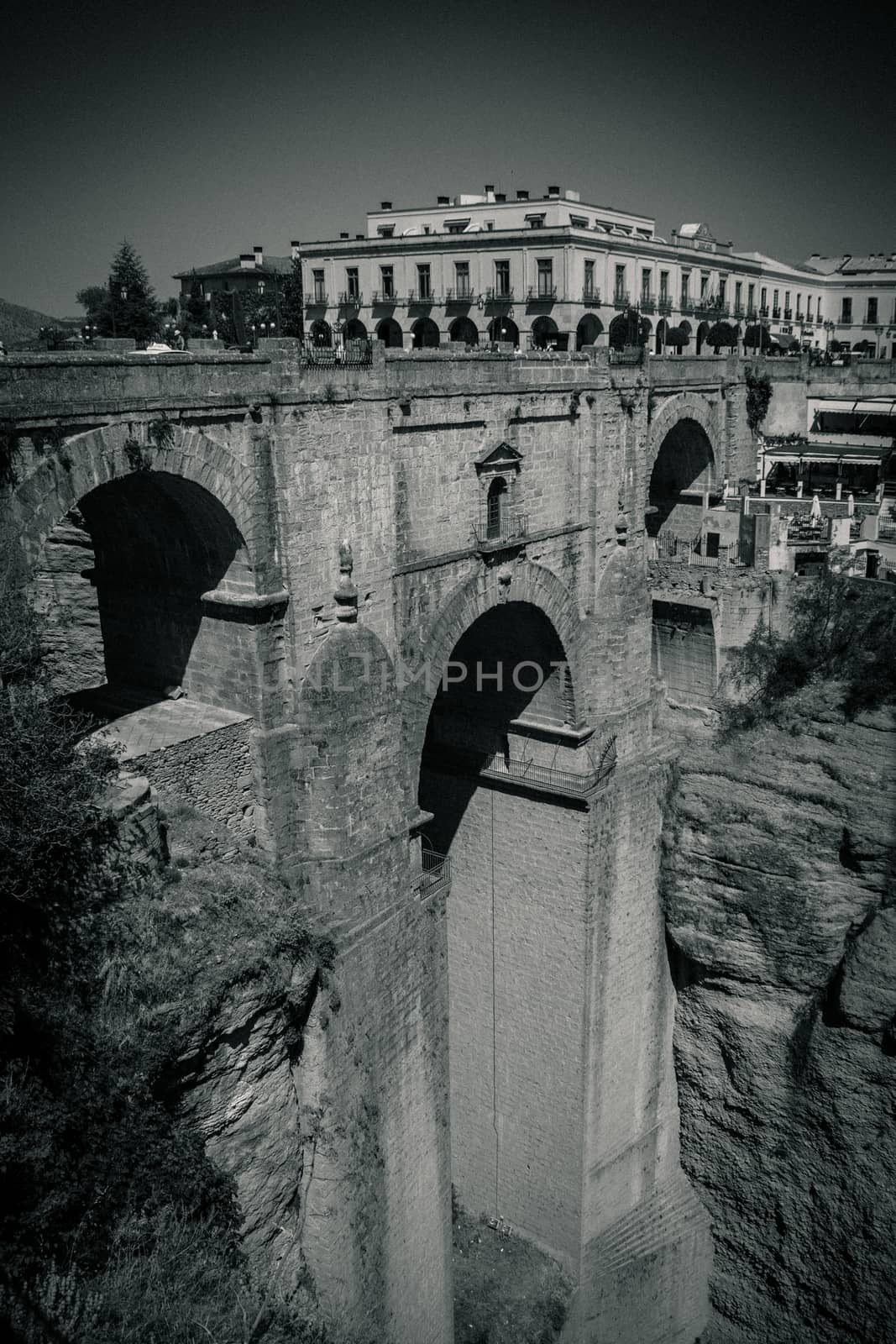 A gorge in the city of Ronda Spain, Europe by ramana16