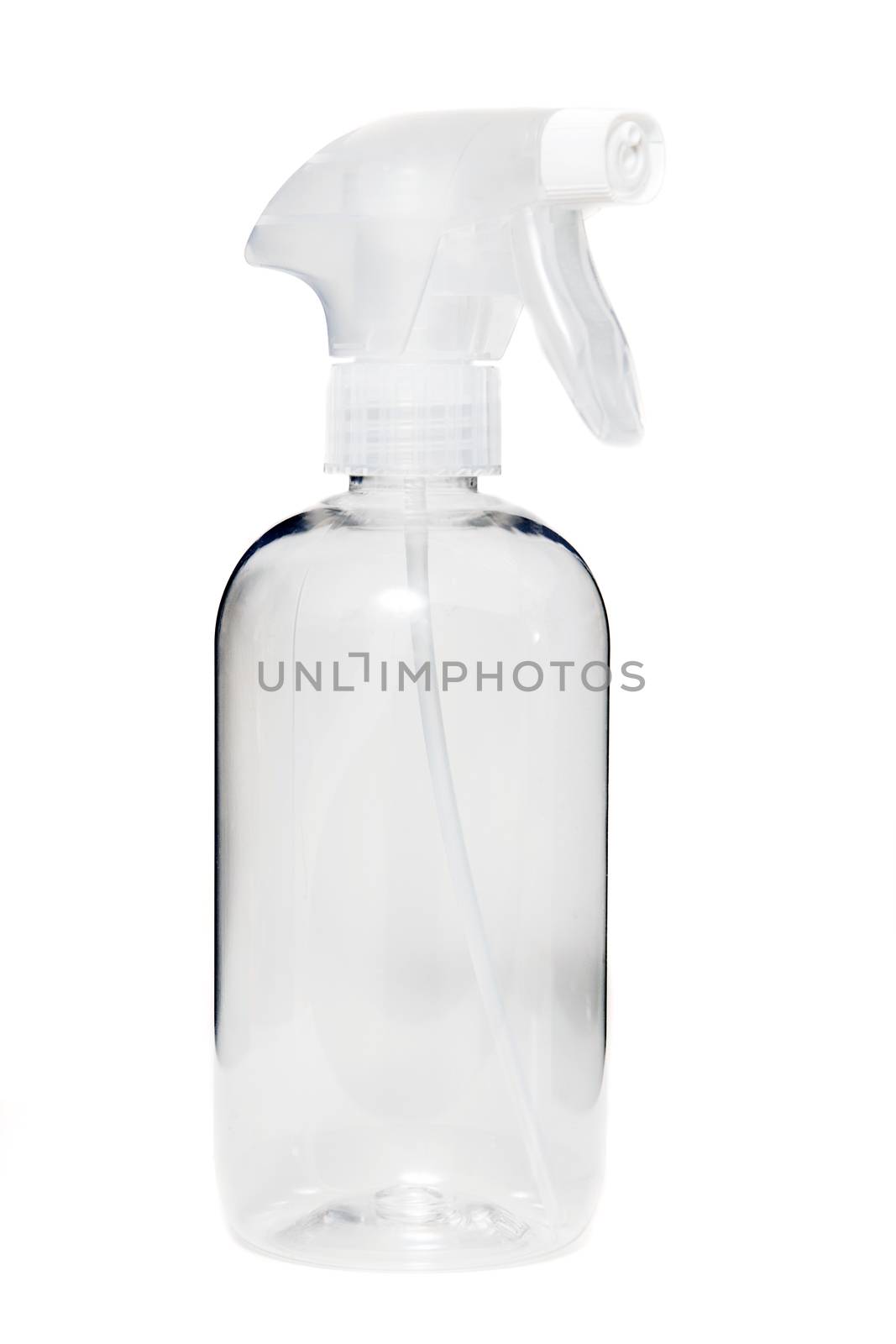 plastic detergent container isolated on a white background.