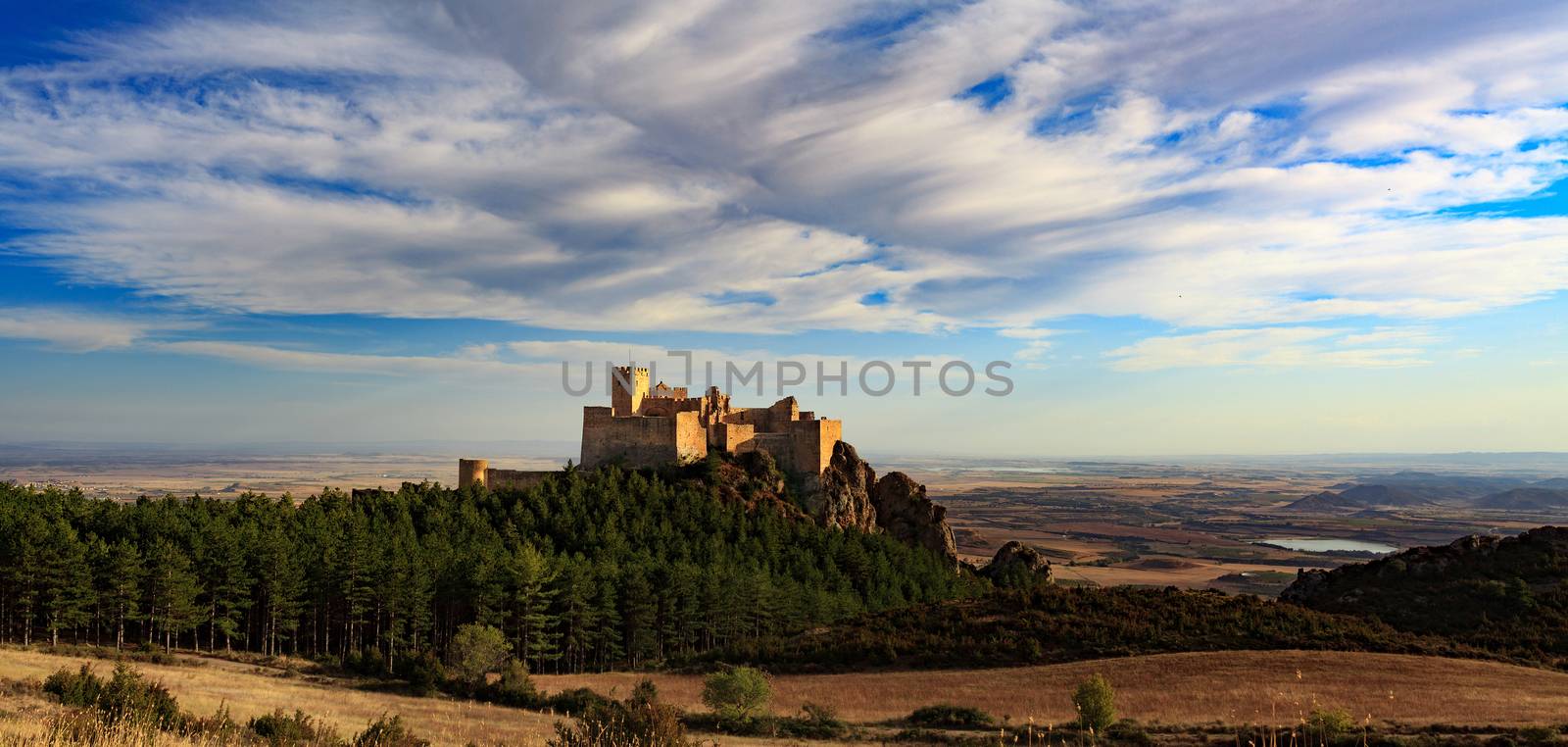 Landscape with medieval castle of Loarre, Spain by Nobilior