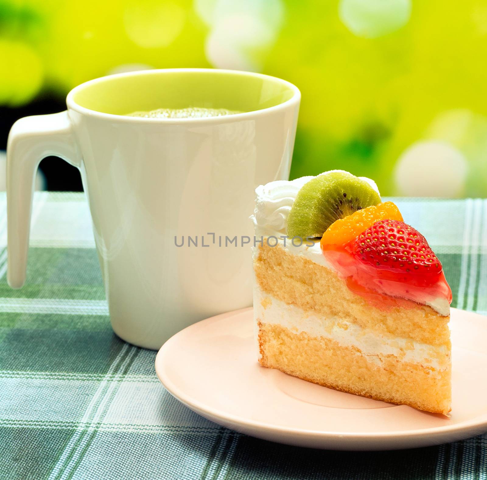 Cake With Coffee Meaning Creamy Beverages And Cream