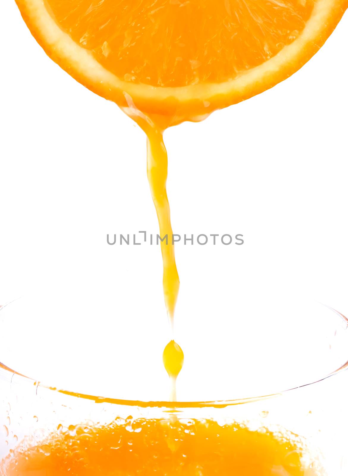 Fresh Juice Squeezed Indicating Healthy Orange Drink And Citrus Fruit