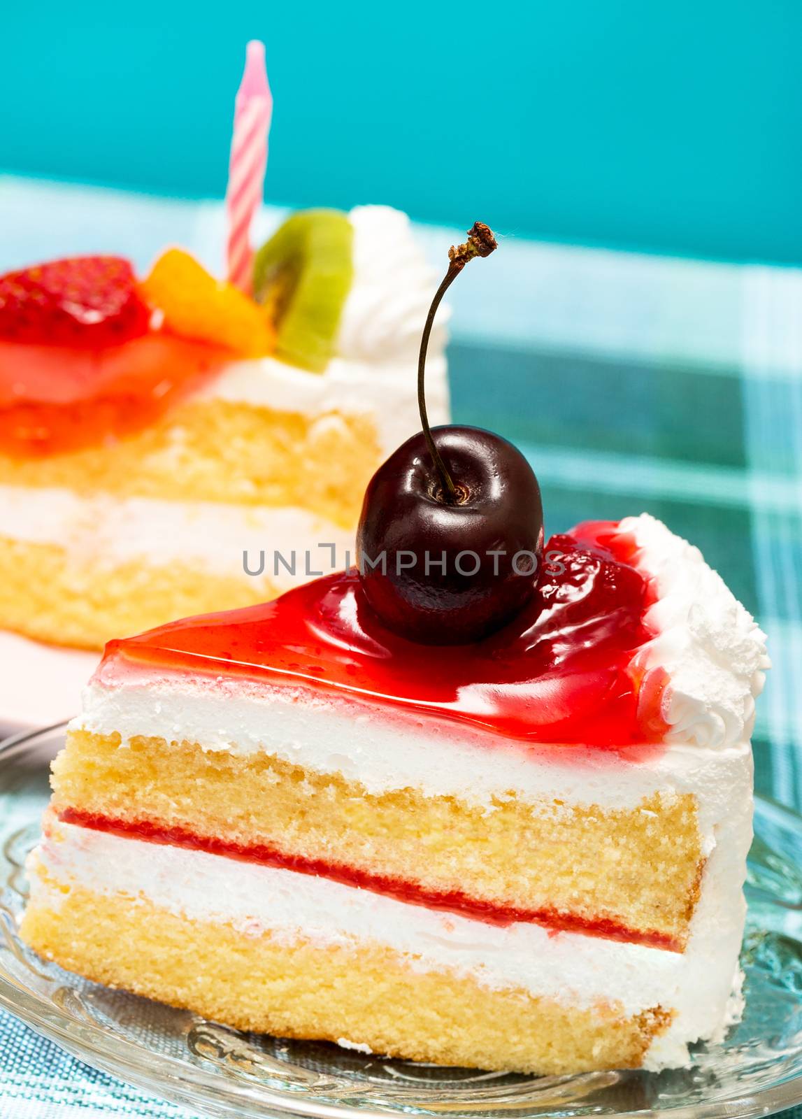 Cherry Cream Cake Showing Cafeteria Delicious And Gateaux
