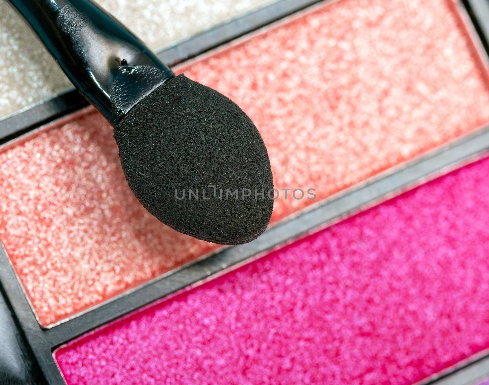 Eye Shadow Makeup Representing Beauty Products And Brushes